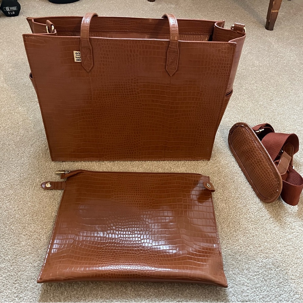 Beis maple work tote croc